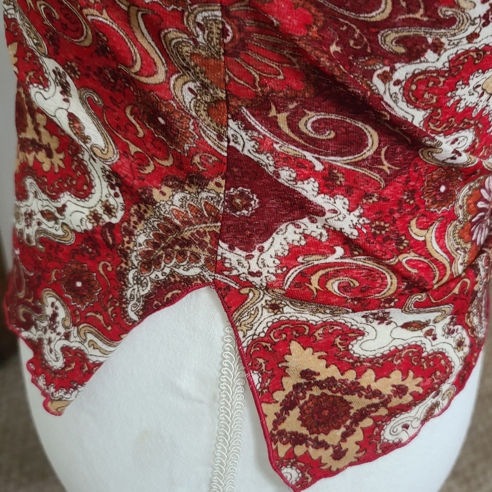 Womens Print Top Sz s - Picture 4 of 7